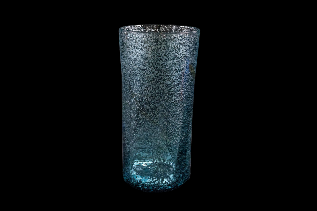 Silver Flake Long Glass (Michinoku Blue Color)
