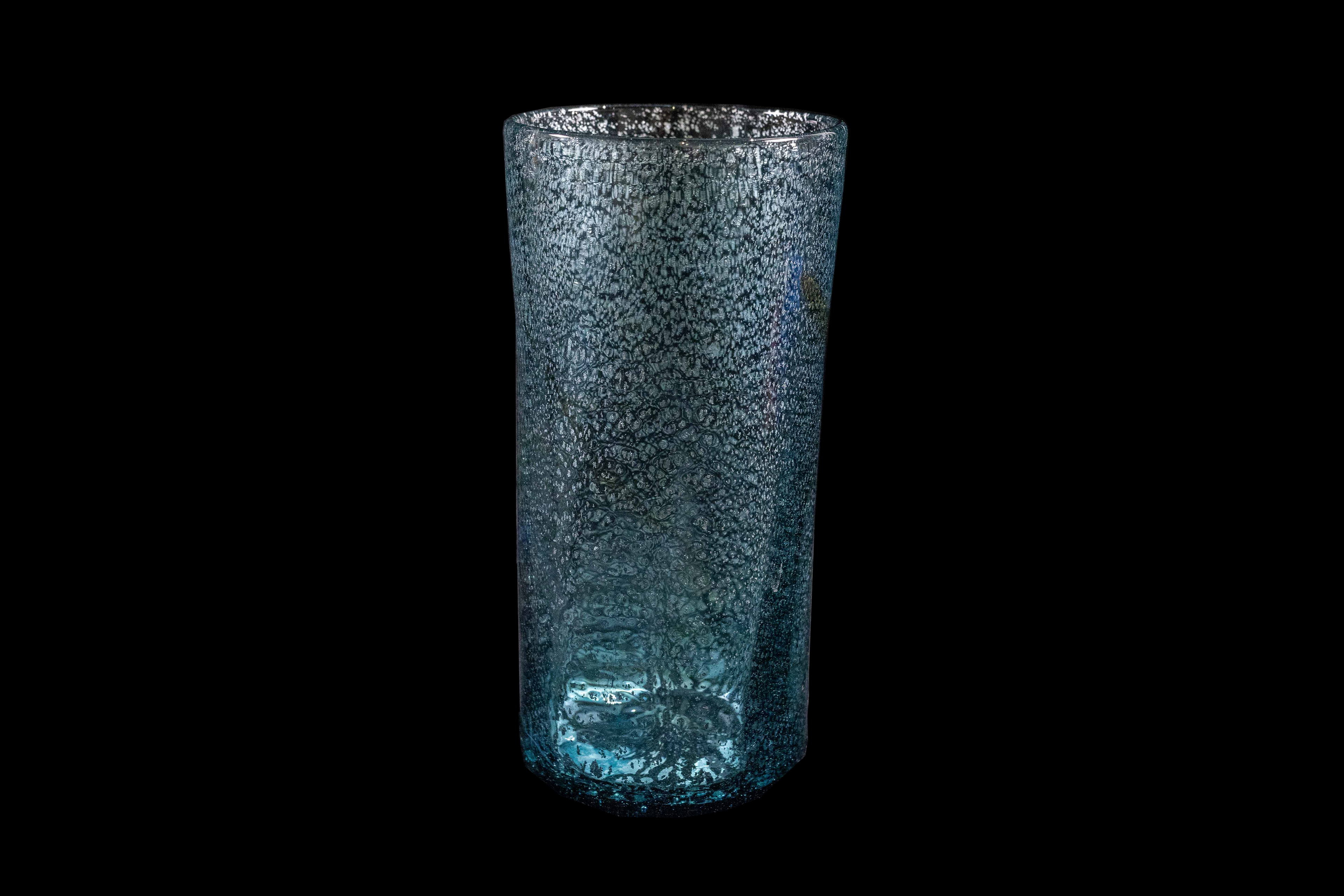 Silver Flake Long Glass (Michinoku Blue Color)
