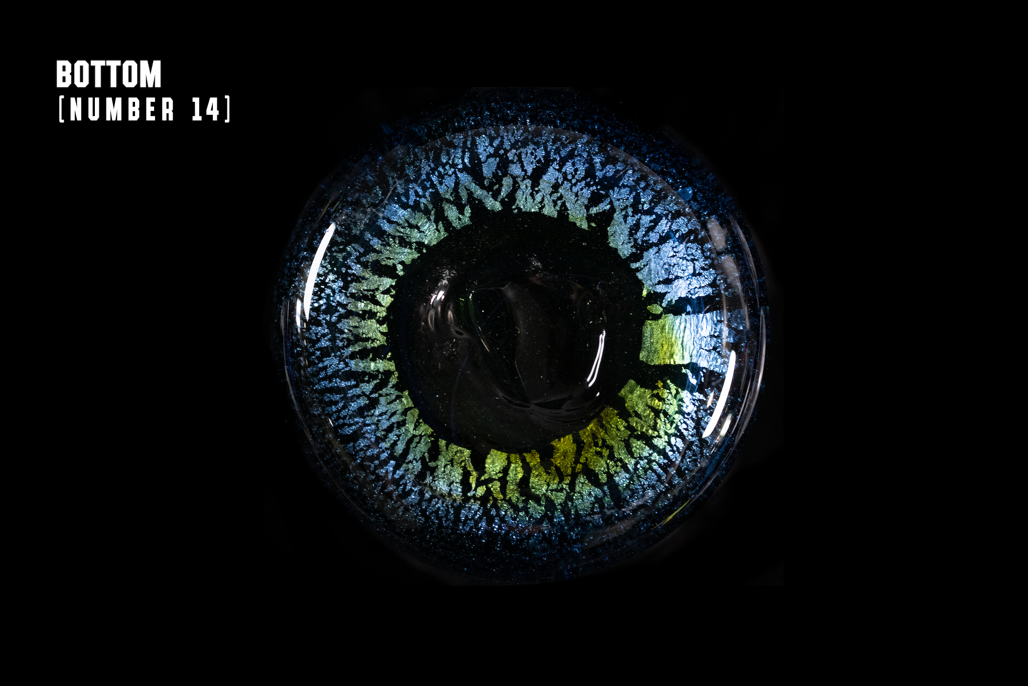 Silver Flake Long Glass (Michinoku Blue Color)