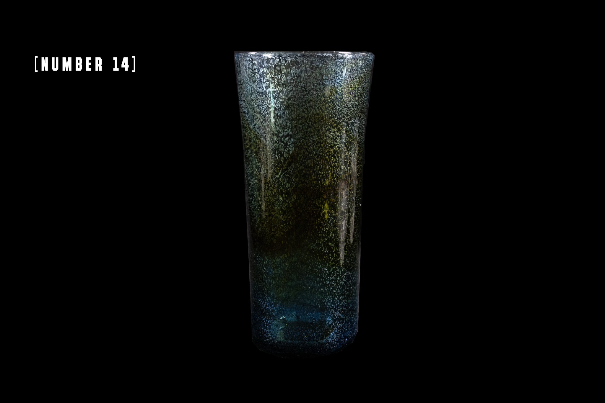 Silver Flake Long Glass (Michinoku Blue Color)