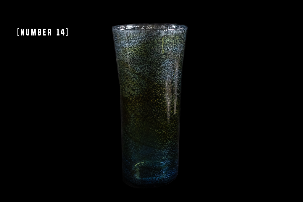 Silver Flake Long Glass (Michinoku Blue Color)