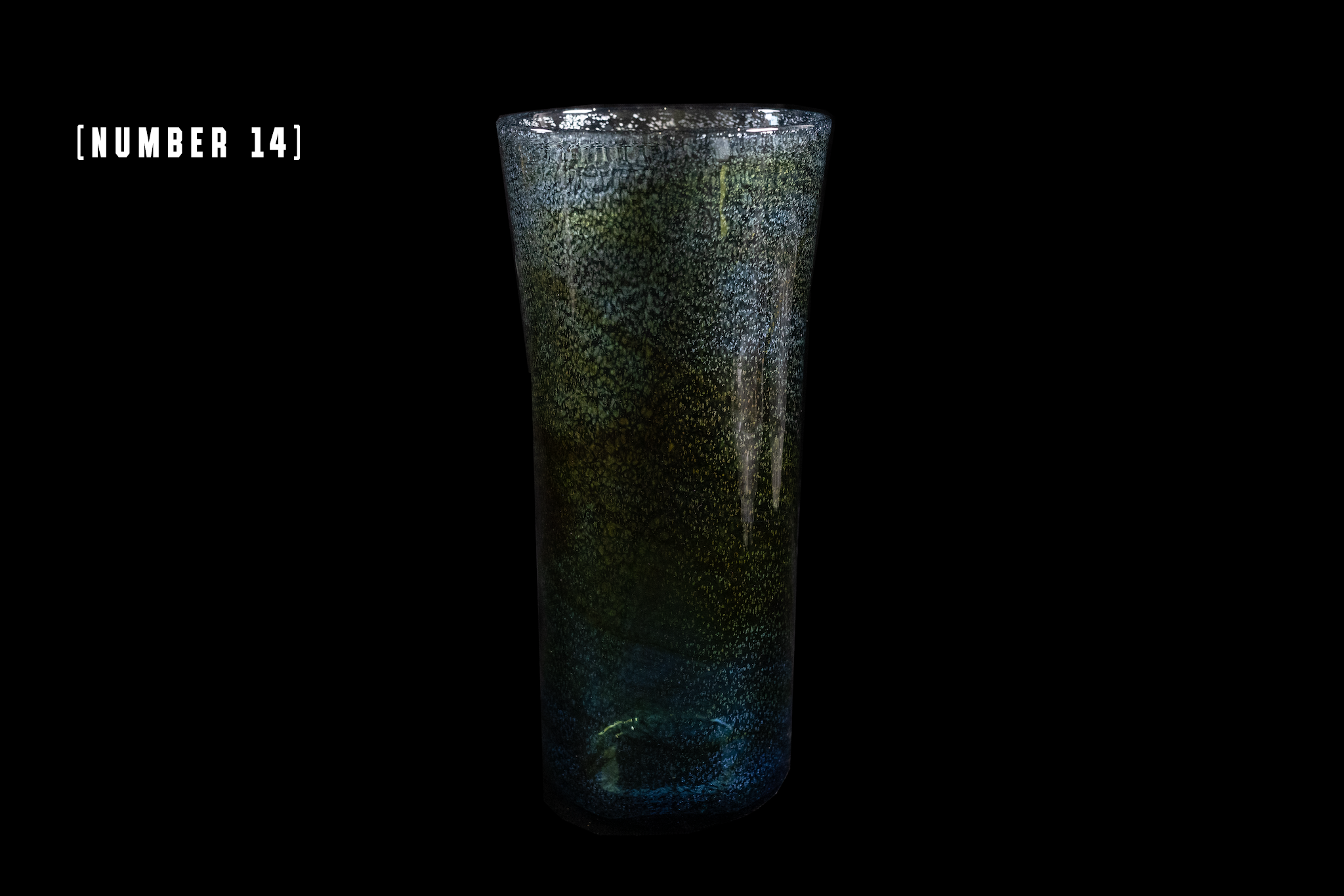 Silver Flake Long Glass (Michinoku Blue Color)