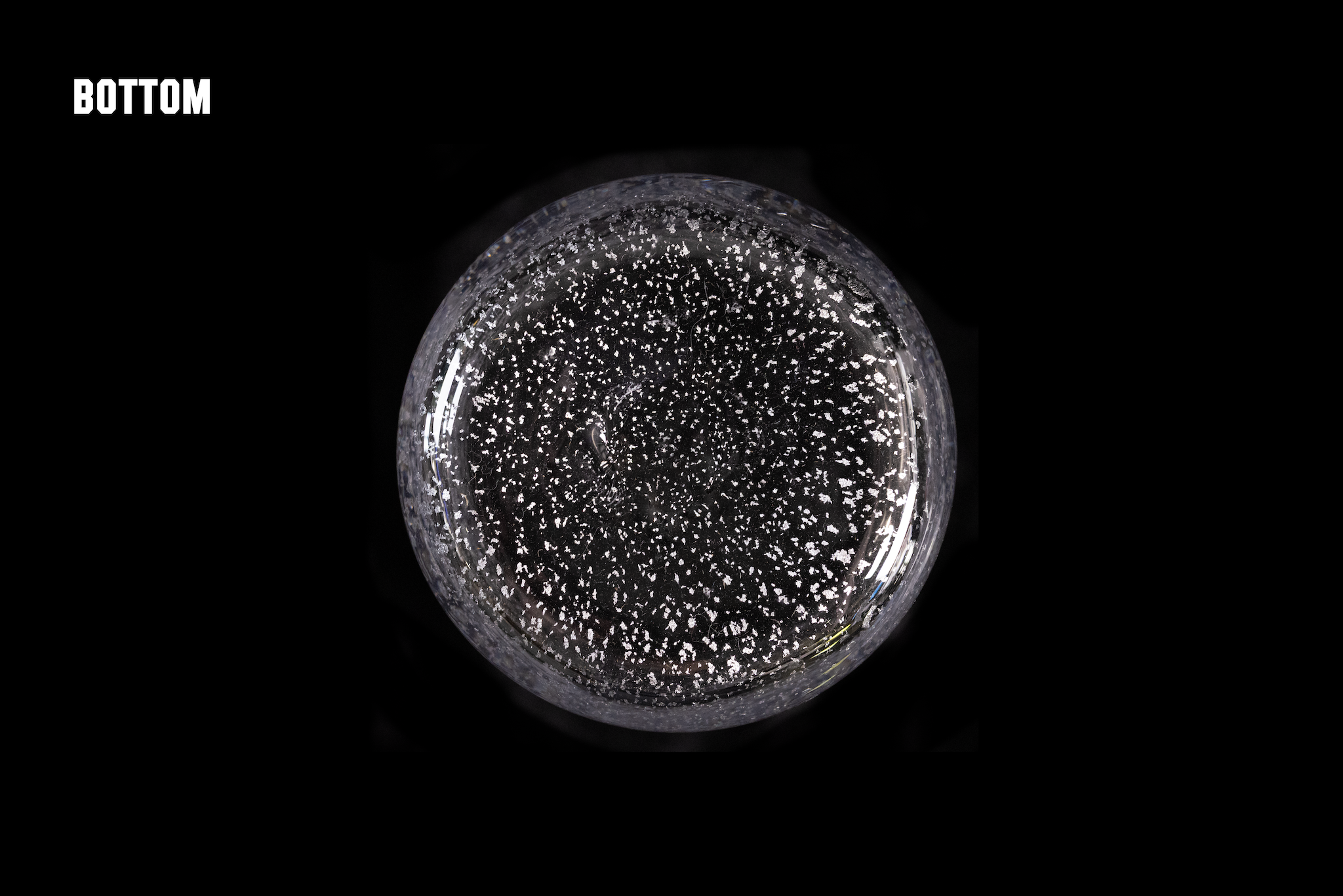 Silver Flake Long Glass