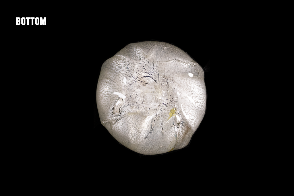 Silver Flake Yellow Guinomi