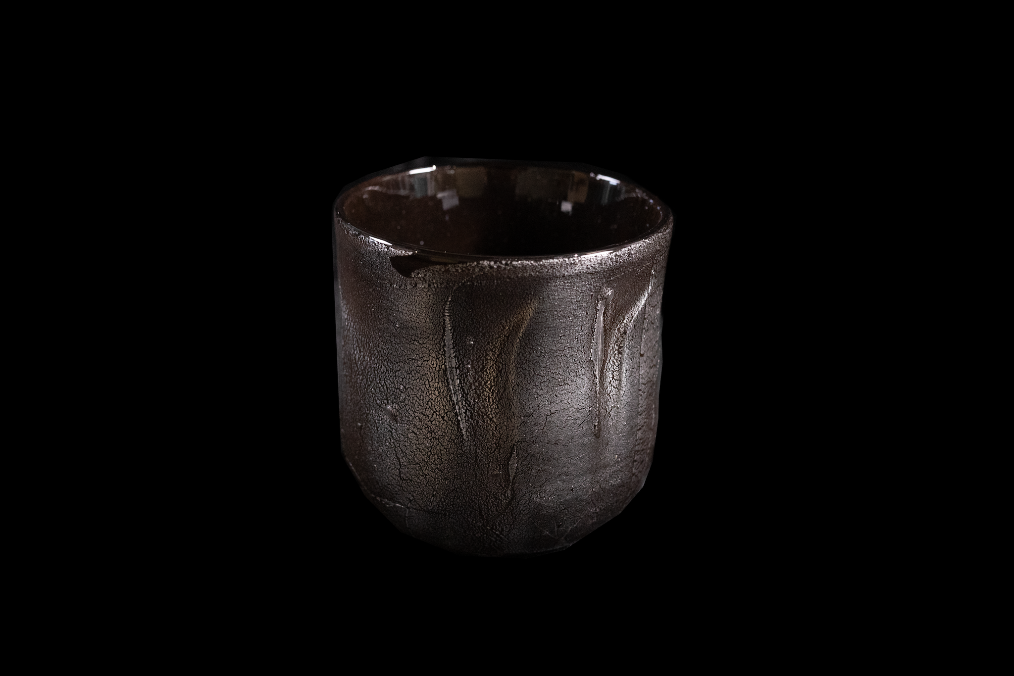 Silver Flake Chuhai Cup (Black)