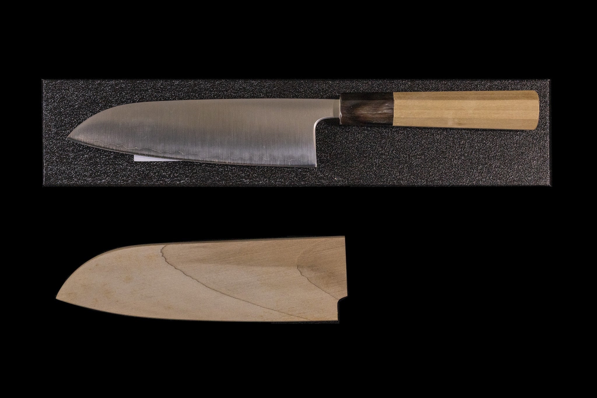 Ikazuchi 165mm Stainless Clad Blue Super Santoku