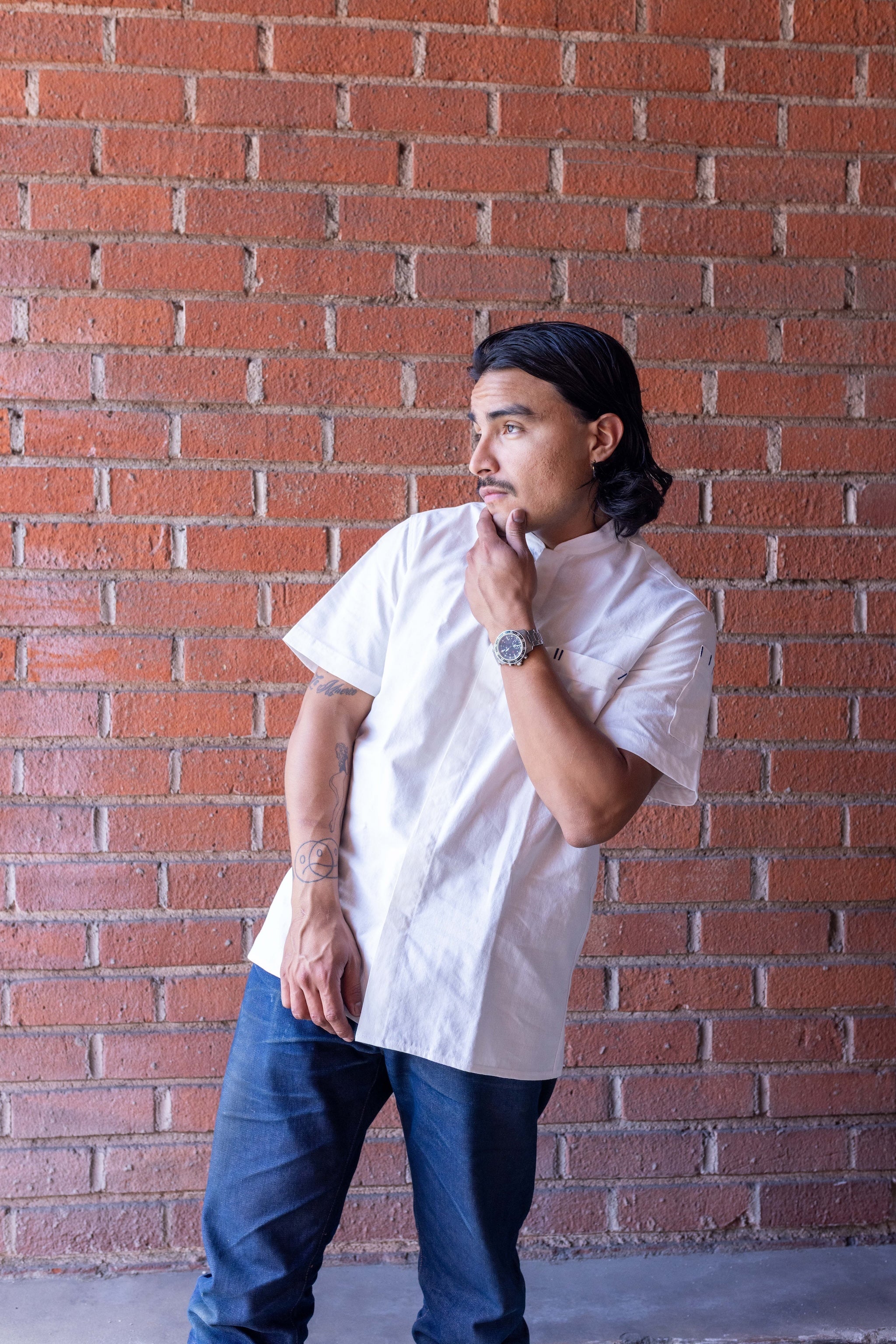 Le Metier, Short-Sleeve Work Shirt - Natural