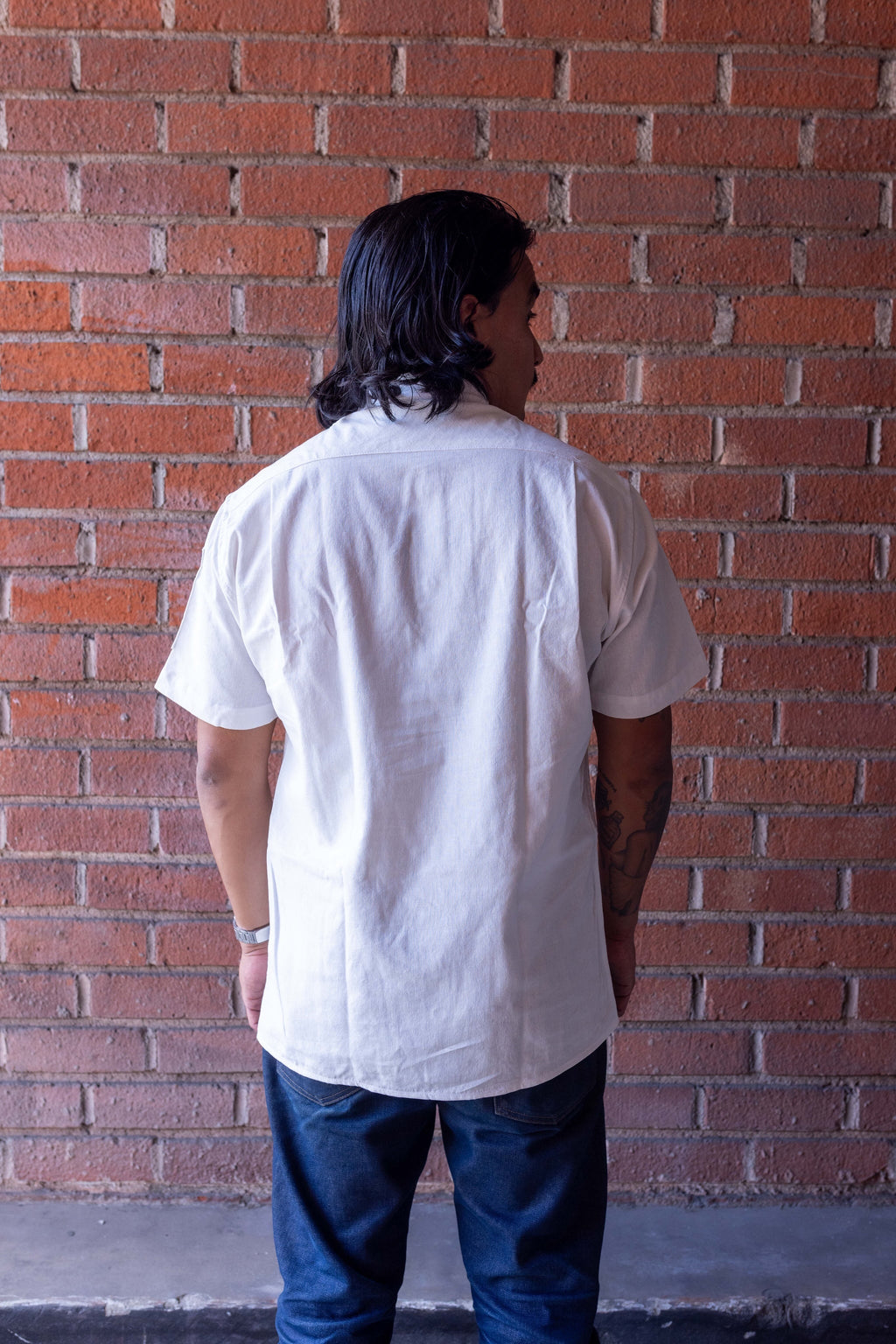 Le Metier, Short-Sleeve Work Shirt - Natural