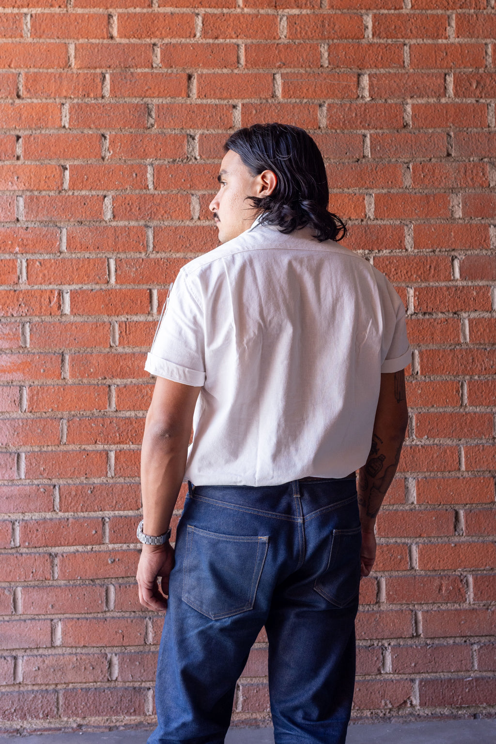 Le Metier, Short-Sleeve Work Shirt - Natural