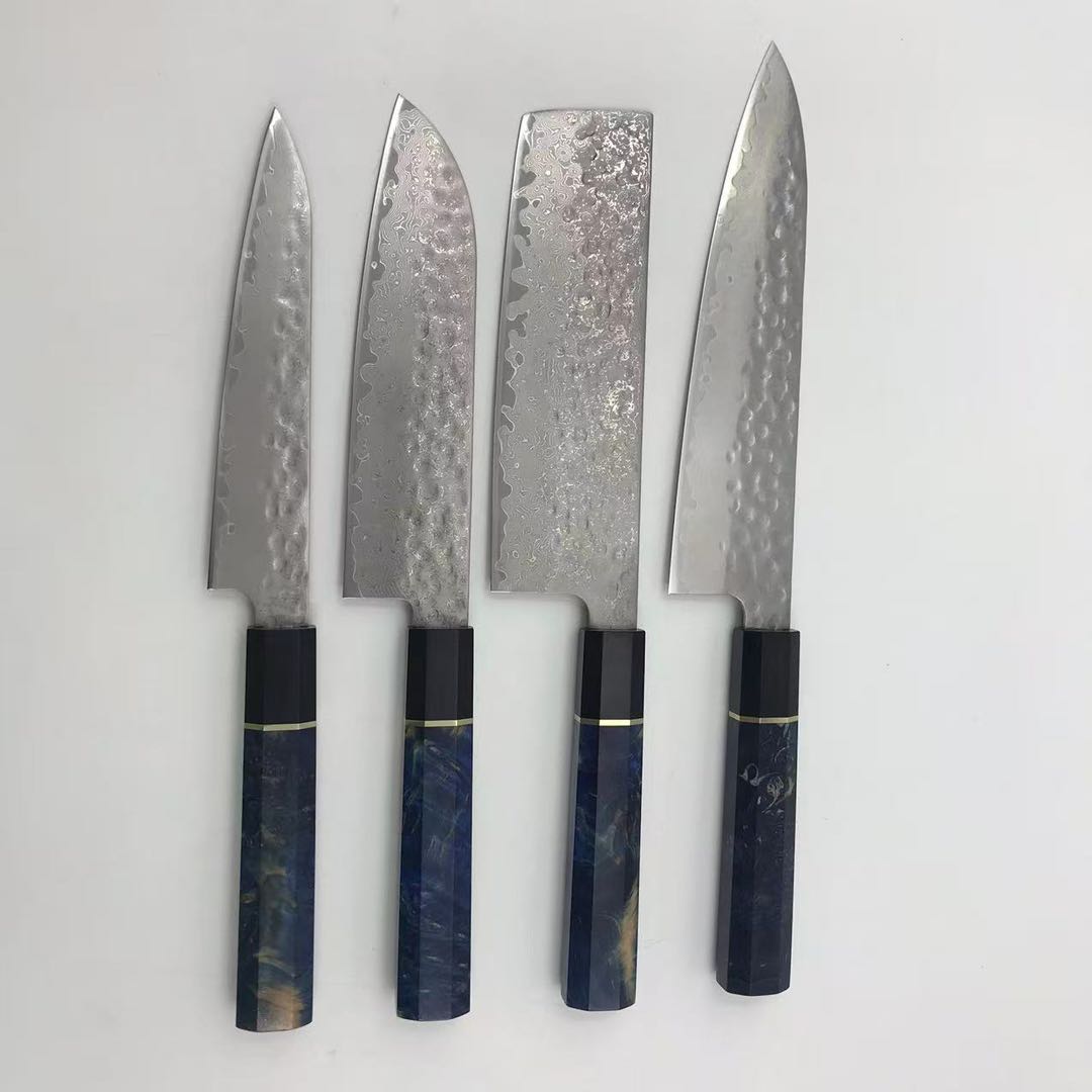 Sakai no Kami Knife Set – Gyuto, Santoku, Nakiri & Petty